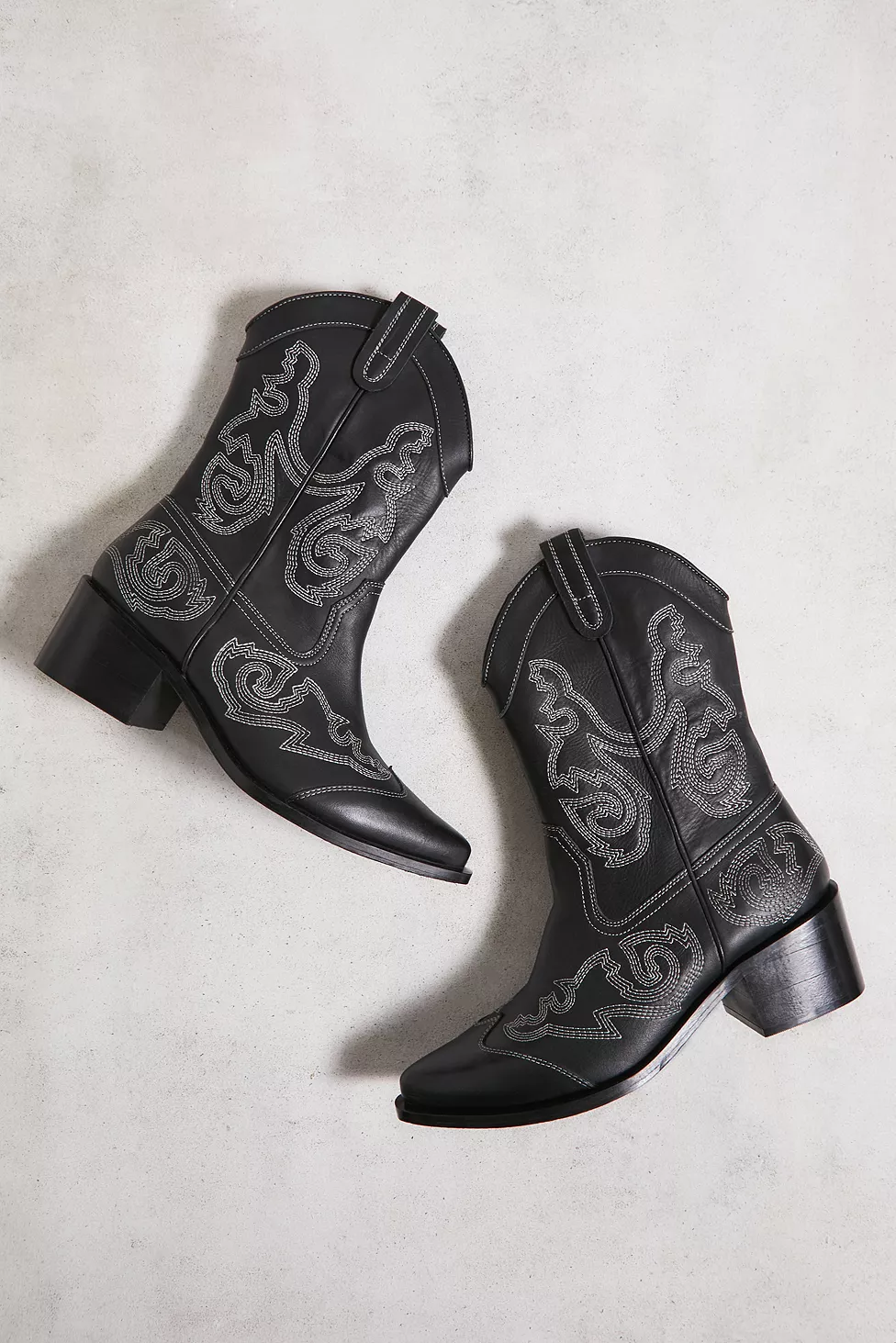 Leather Rodeo Western Boots