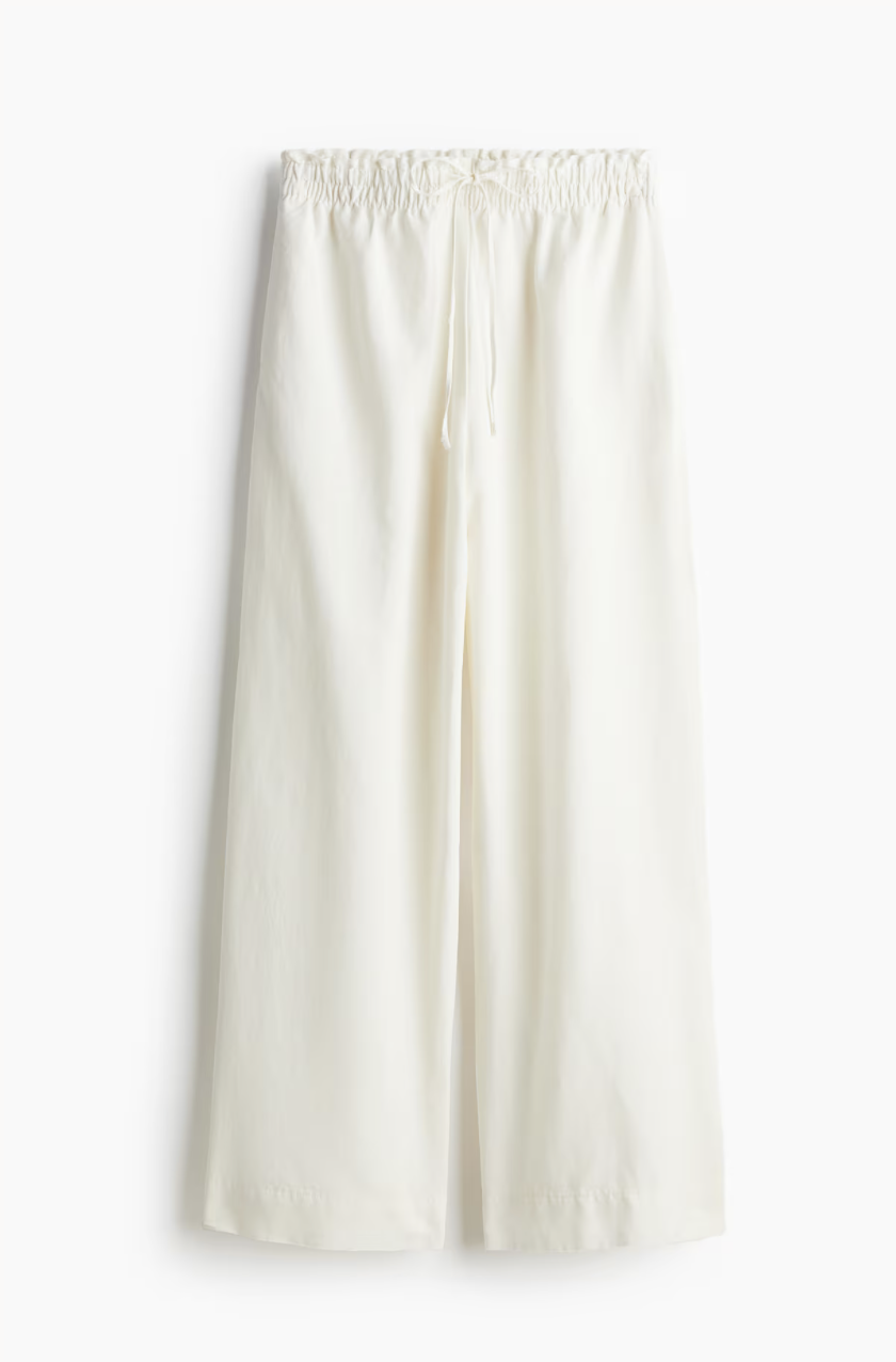 Linen-Blend Trousers