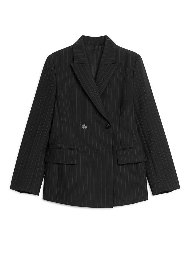 ARKET — Double-Breasted Pinstripe Blazer