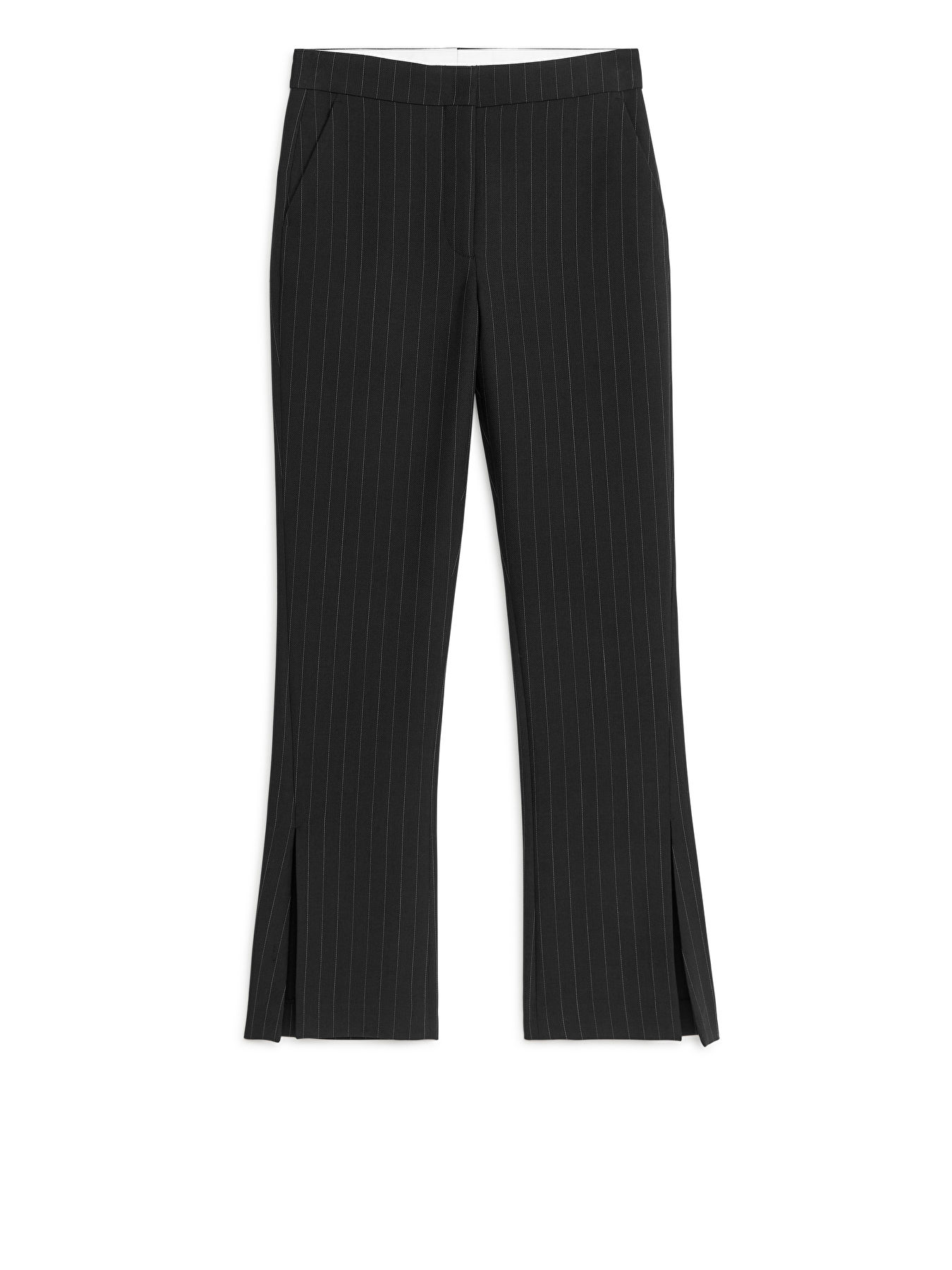 Flared Pinstripe Trousers