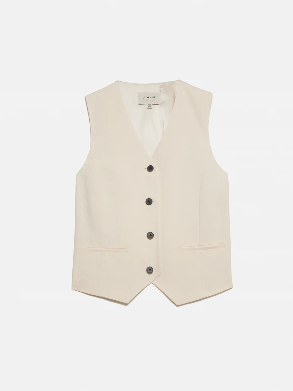 Jigsaw — Hopsack Tailored Waistcoat