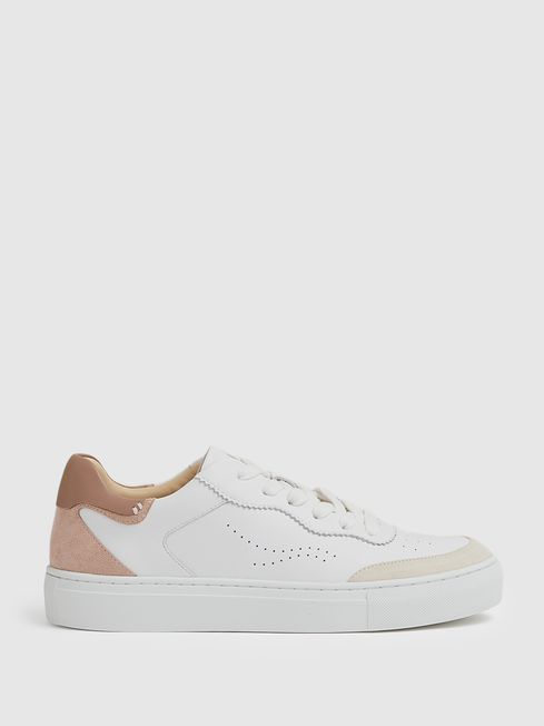 Leather Contrast Detail Trainers