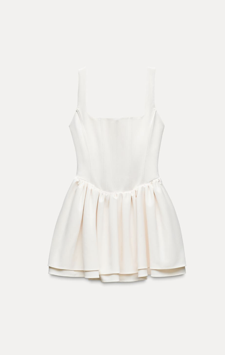  Gathered Corsetry-Inspired Dress