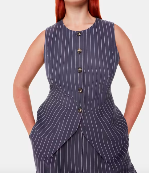 Lottie Pinstripe Waistcoat