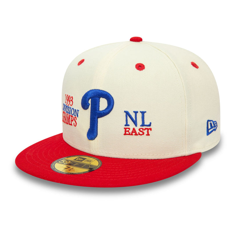 Philadelphia Phillies MLB 93 Division Chrome White 59FIFTY Fitted Cap