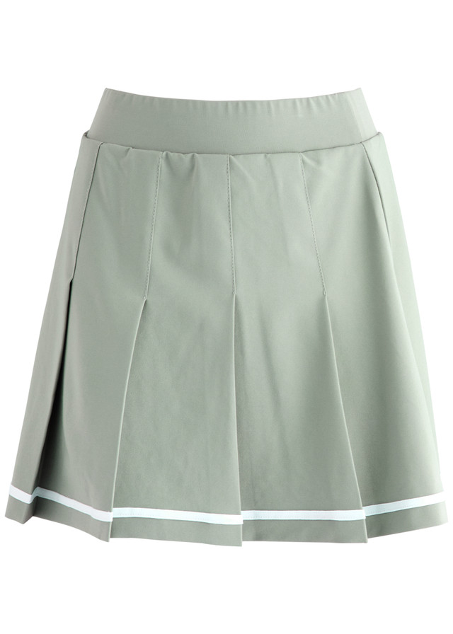 VARLEY  — Clarendon Pleated Stretch-Jersey Skort