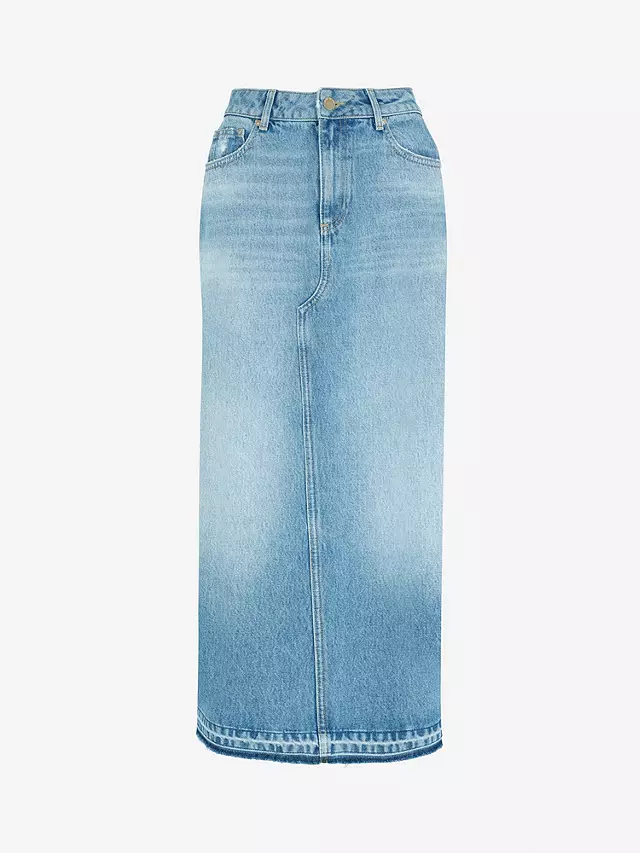 Mint Velvet  — Denim Maxi Skirt 