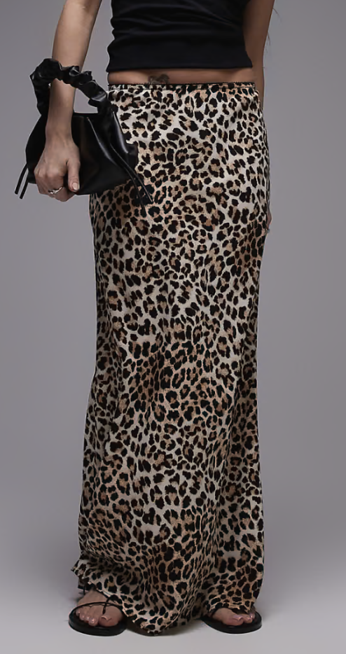 Topshop — Maxi Knicker Trim Bias Skirt 