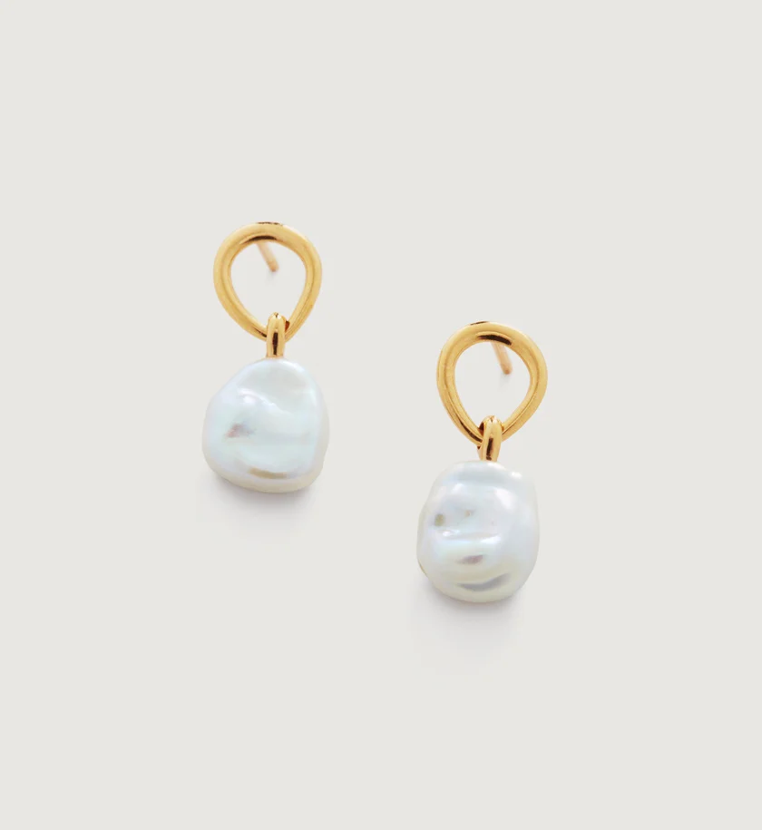 Monica Vinader  — Pearl Drop Earrings 