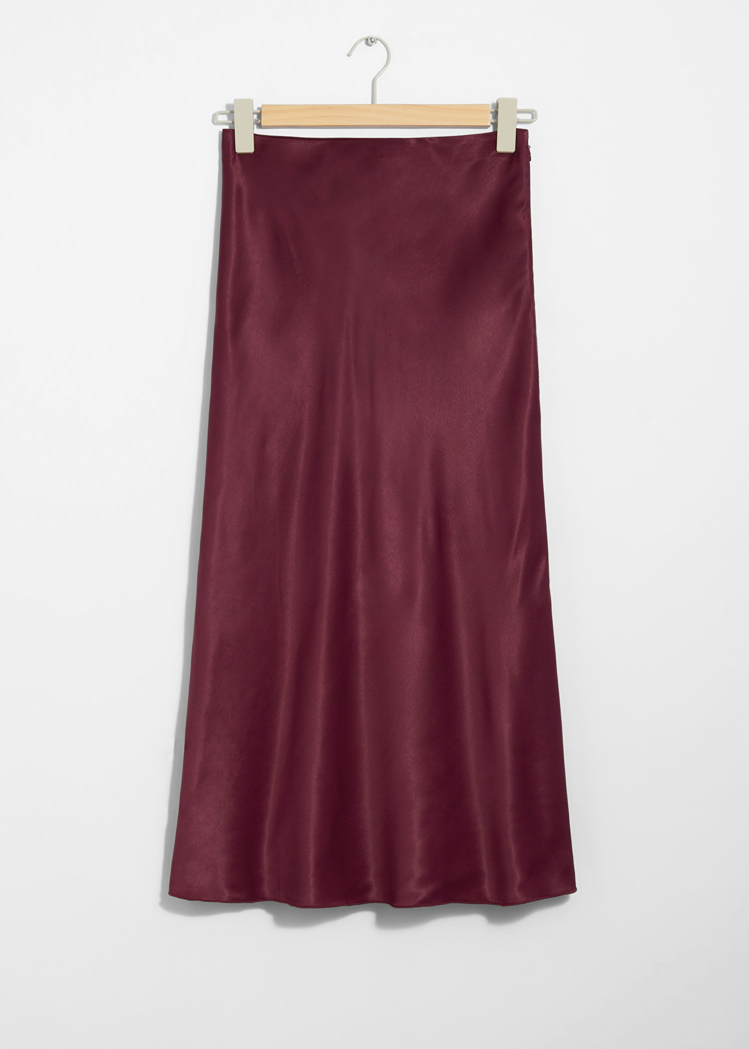 & Other Stories — Satin Midi Skirt