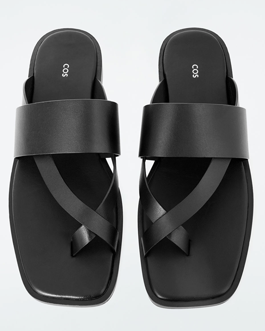 Leather toe-thong sandals