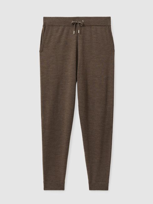 Merino Wool Blend Drawstring Joggers