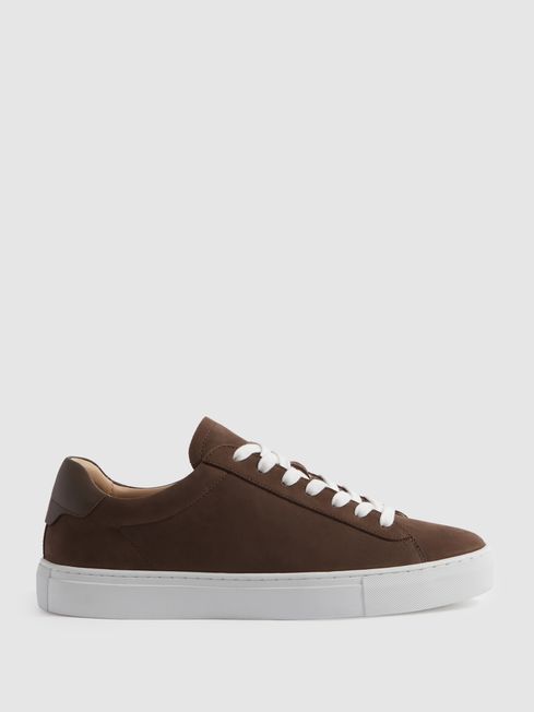 Finley Nubuck Leather Low Top Trainers