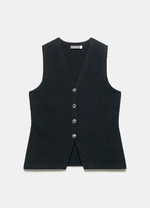Longline Knit Waistcoat 