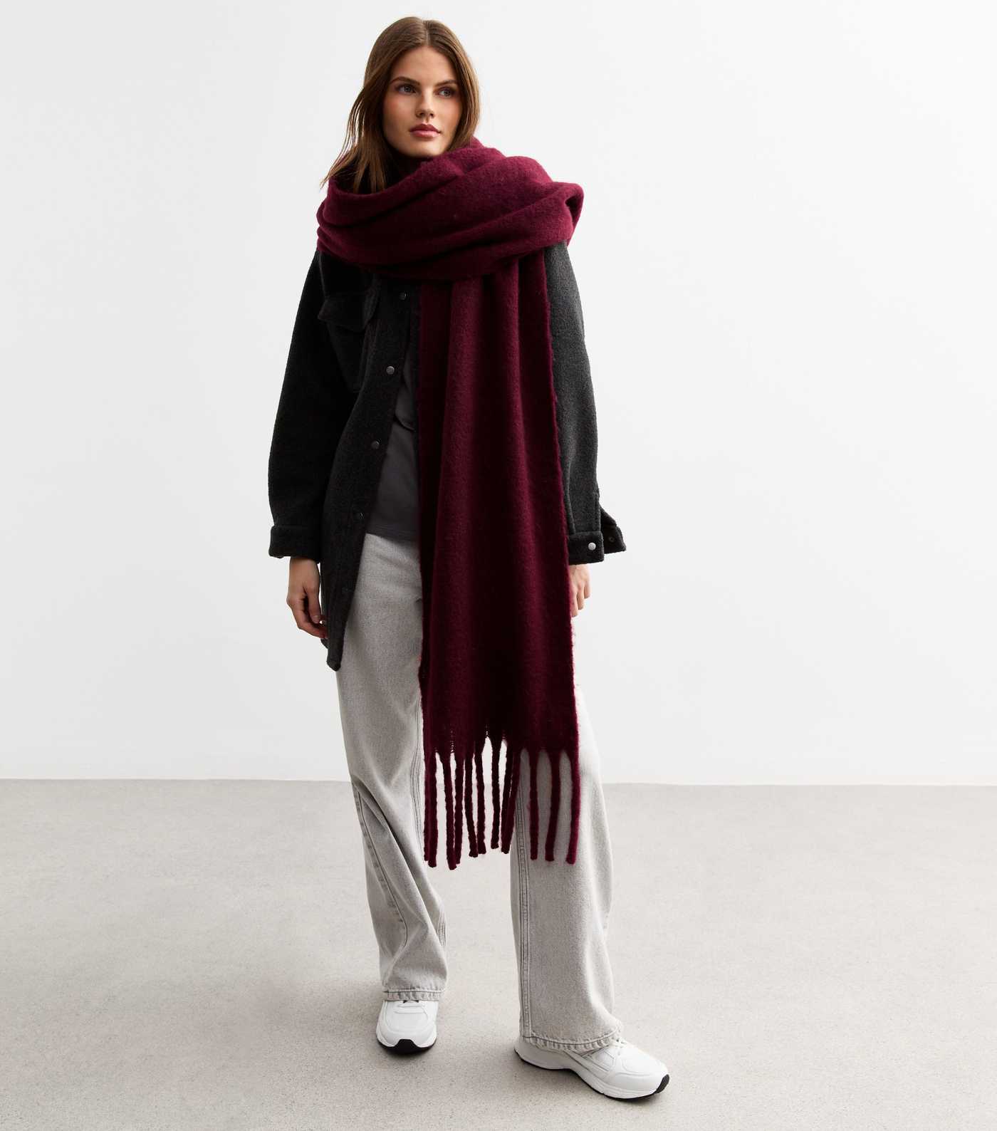 Brushed Fringed Scarf 