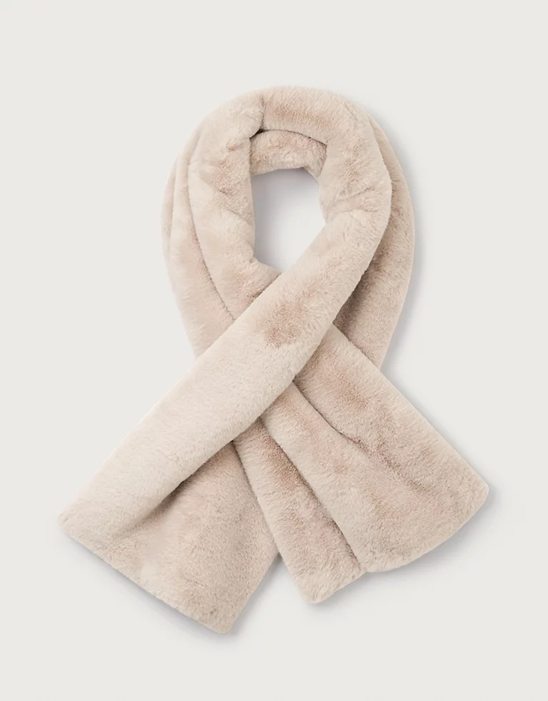 The White Company — Recycled Faux Fur Scarf