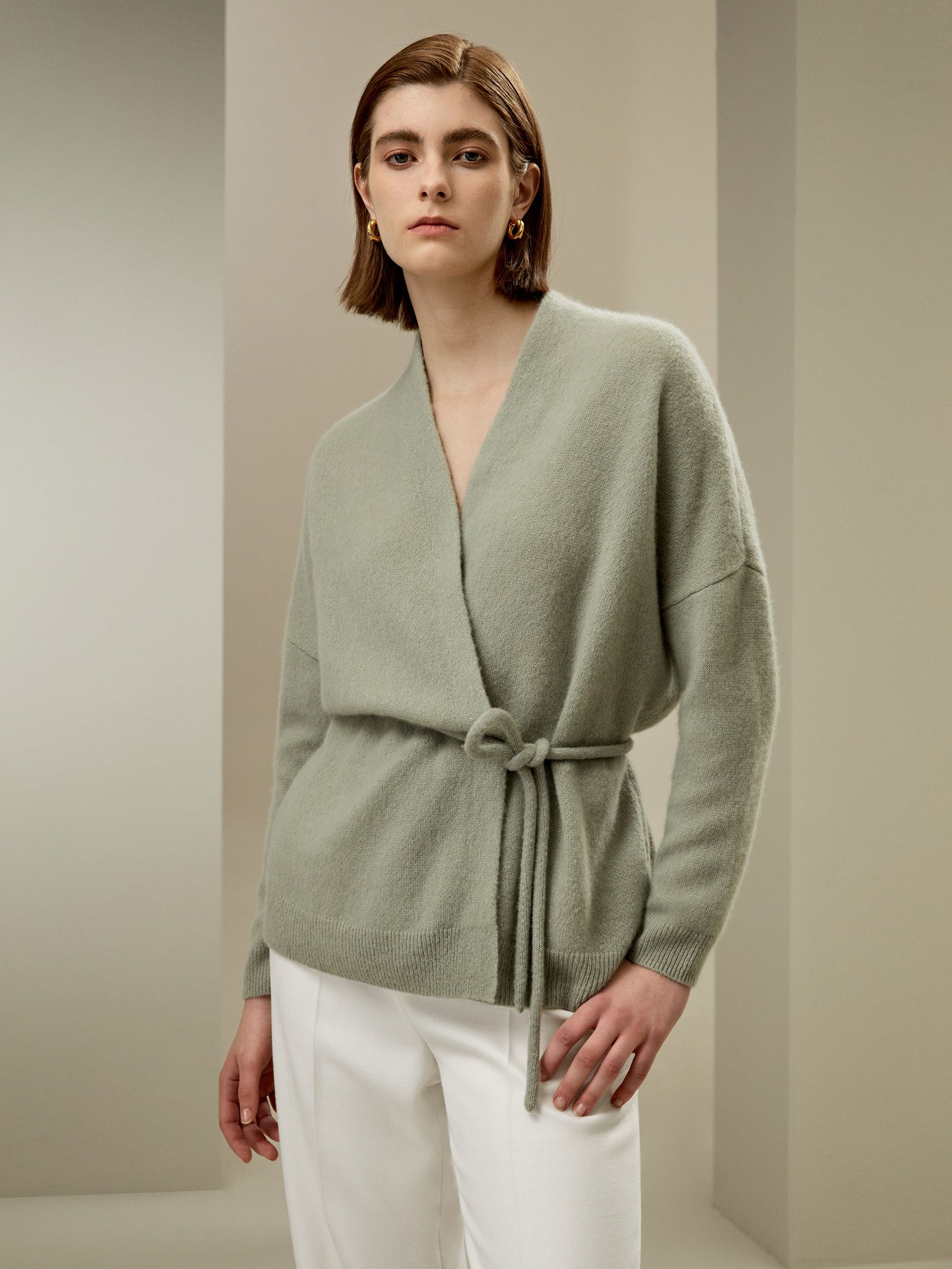 Lounge Wrap Knit Cardigan