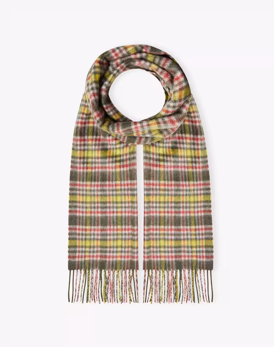 Brora — Cashmere Plaid Scarf