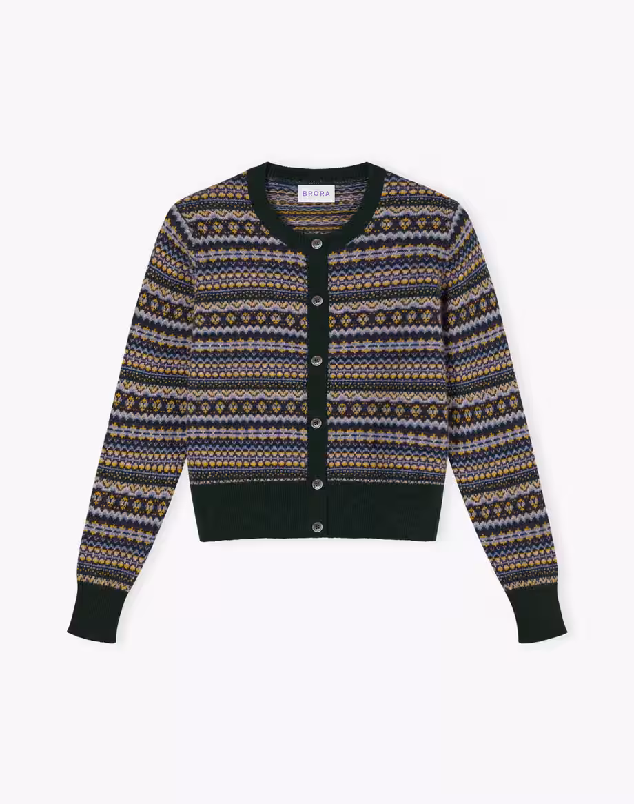 Cashmere Fair Isle Cardigan