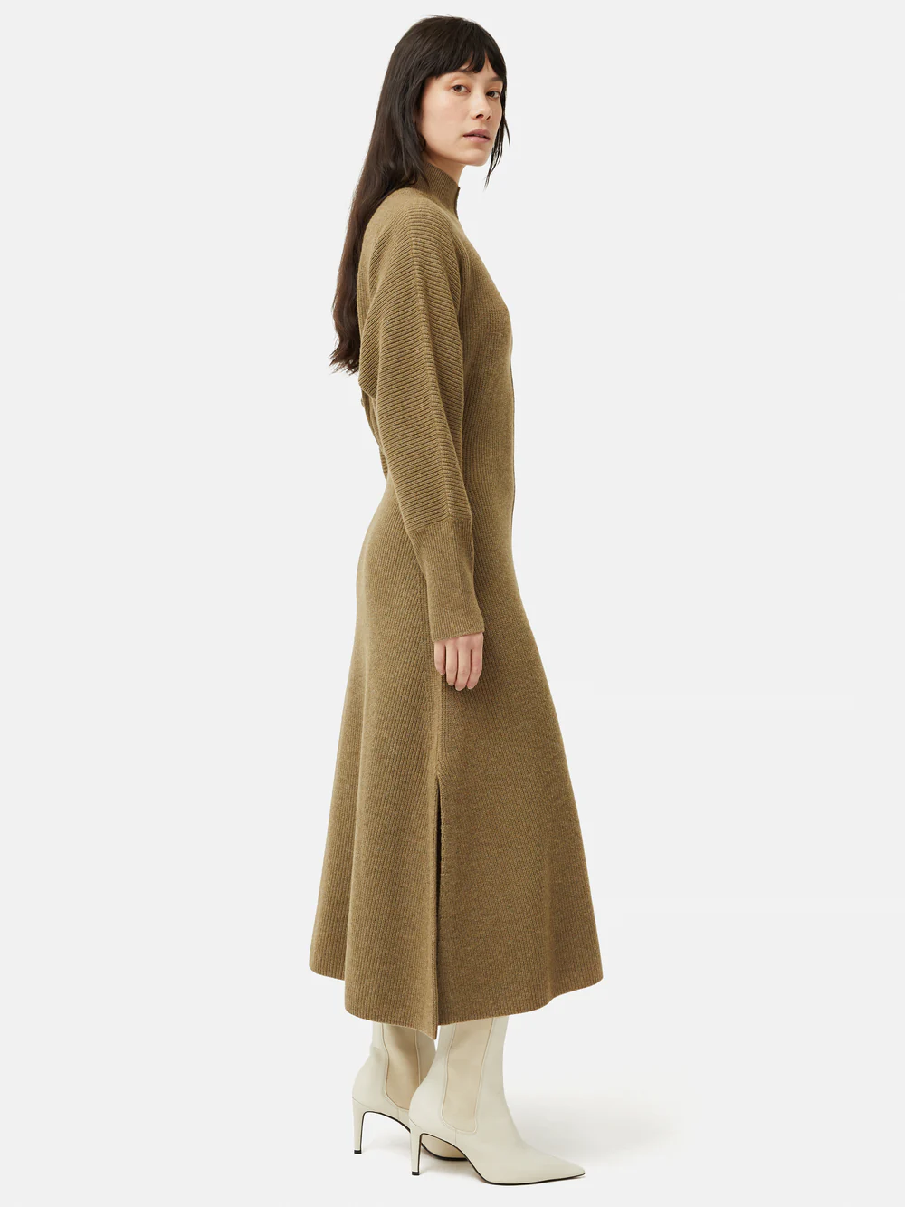 Merino Blend Batwing Dress