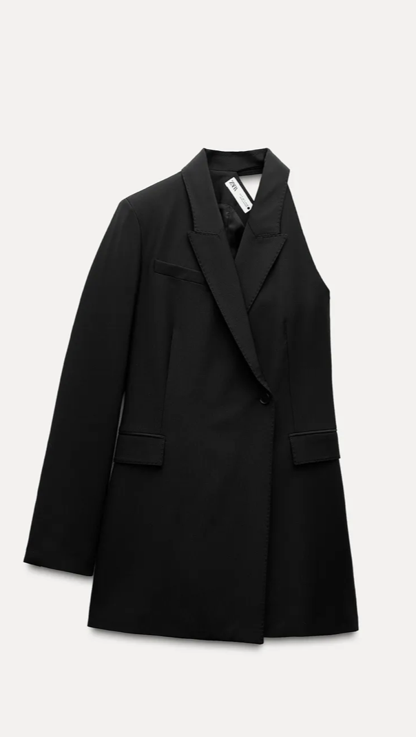 Asymmetric Blazer Dress