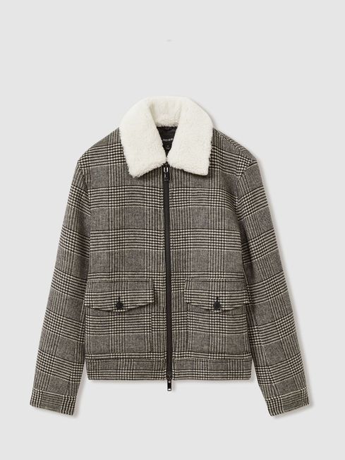 Wool-Blend Twill Zipped Jacket