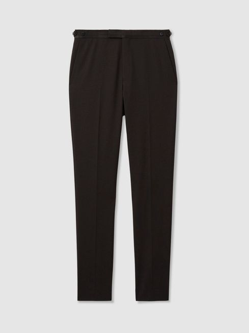 Wool Modern Fit Satin Stripe Tuxedo Trouser 