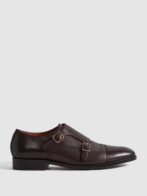 Leather Double Monk Strap 