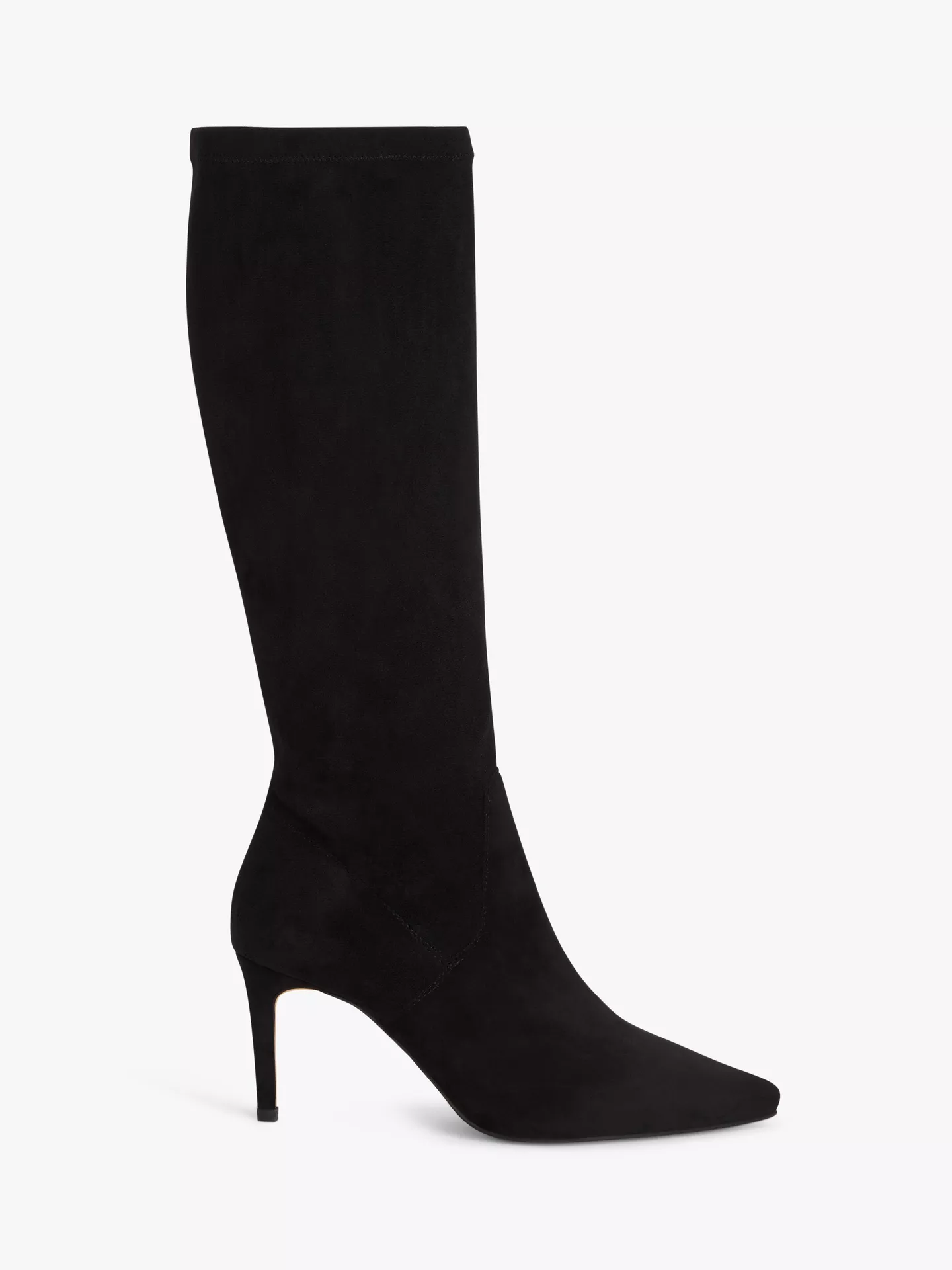 Sugarpuff Microfibre Stretch Stiletto Heel Long Boots