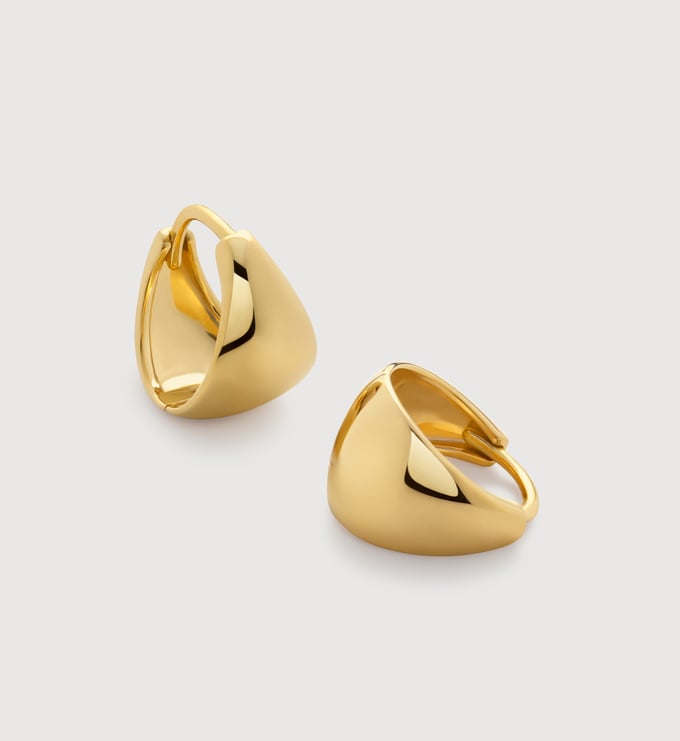 Tapered Huggie Earrings