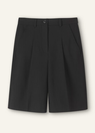 Textured Tailoring Longline Short