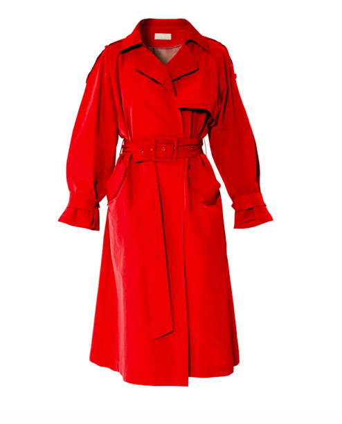 Sara Red Trench Coat