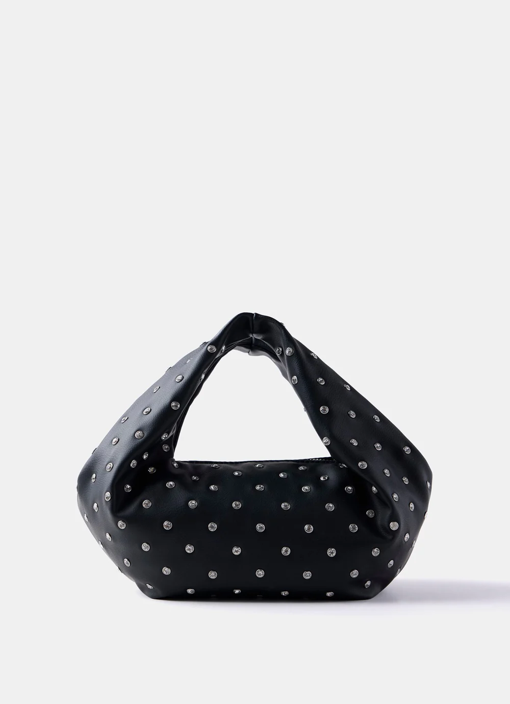 Black Diamante Studded Bag