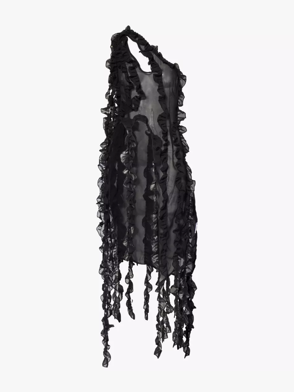 Ruffled Woven Top 