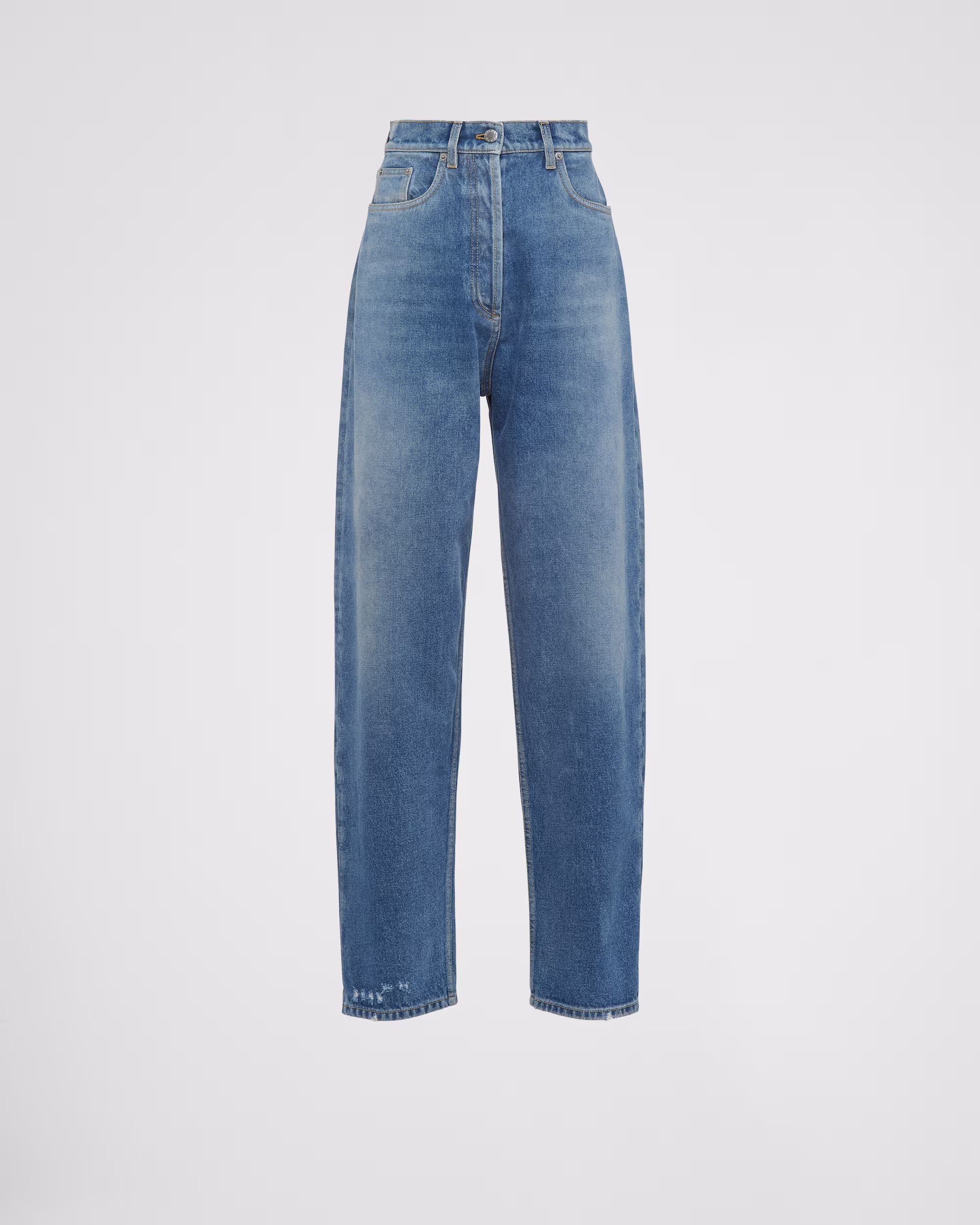 High-Waisted Denim Jeans