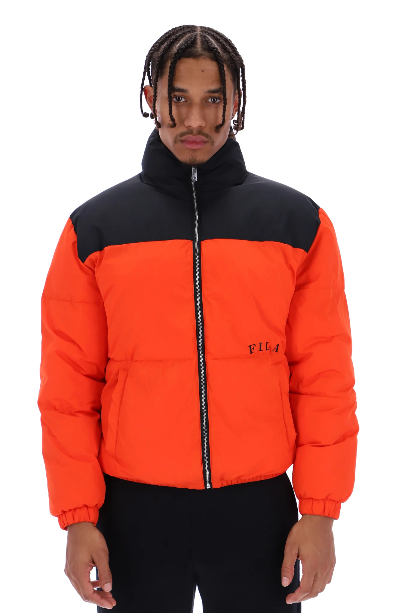 Fila — Evan Unisex Panelled Puffer Jacket