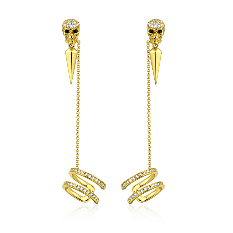 Skull Ear Cuffs