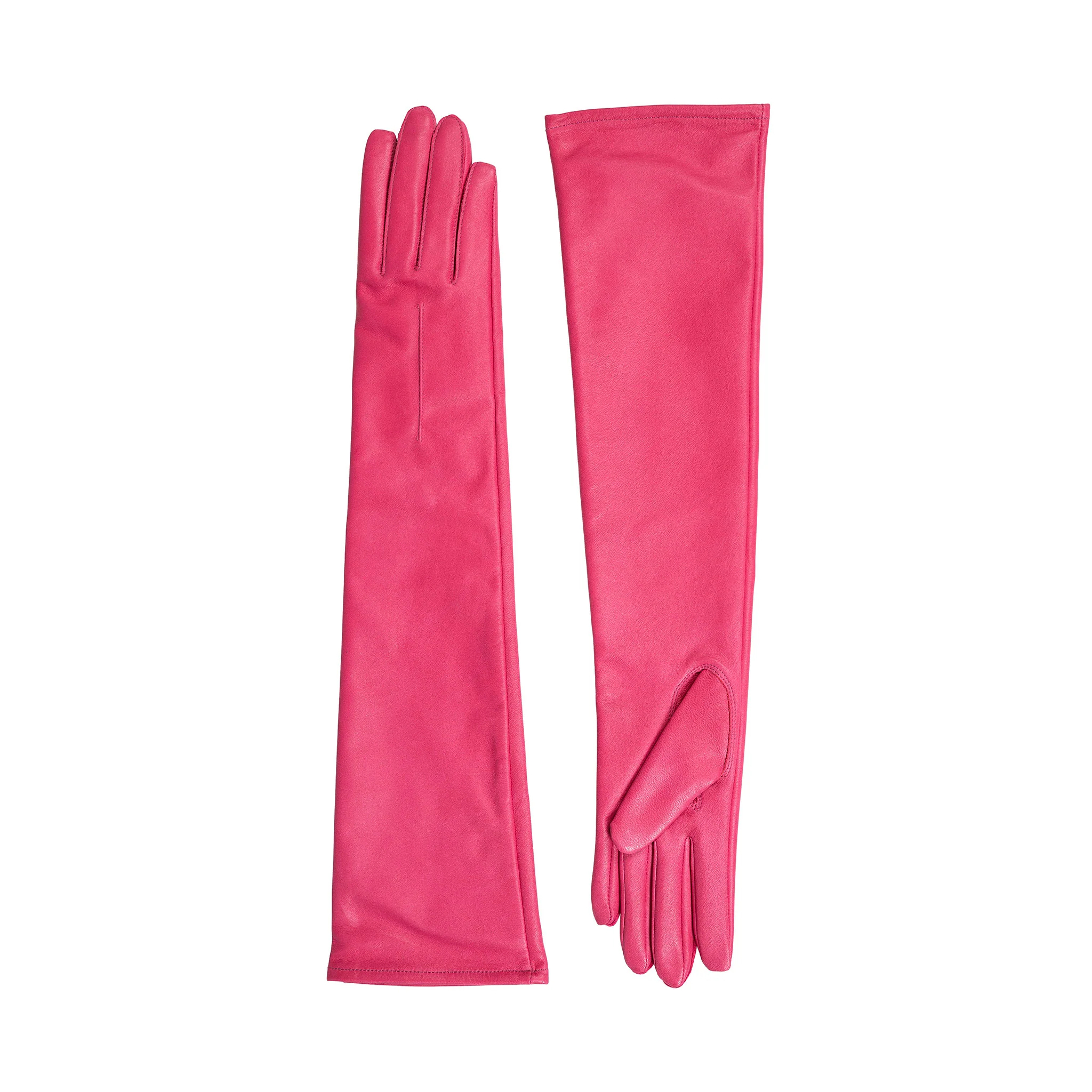 Dents Gloves — Single-Point Long Above-Elbow Lined Leather Glove