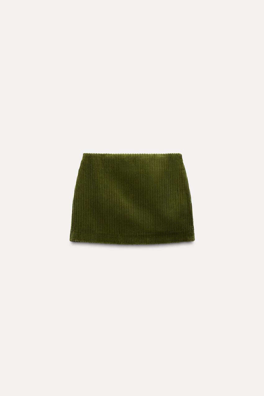 Zara — Corduroy Mini Skirt