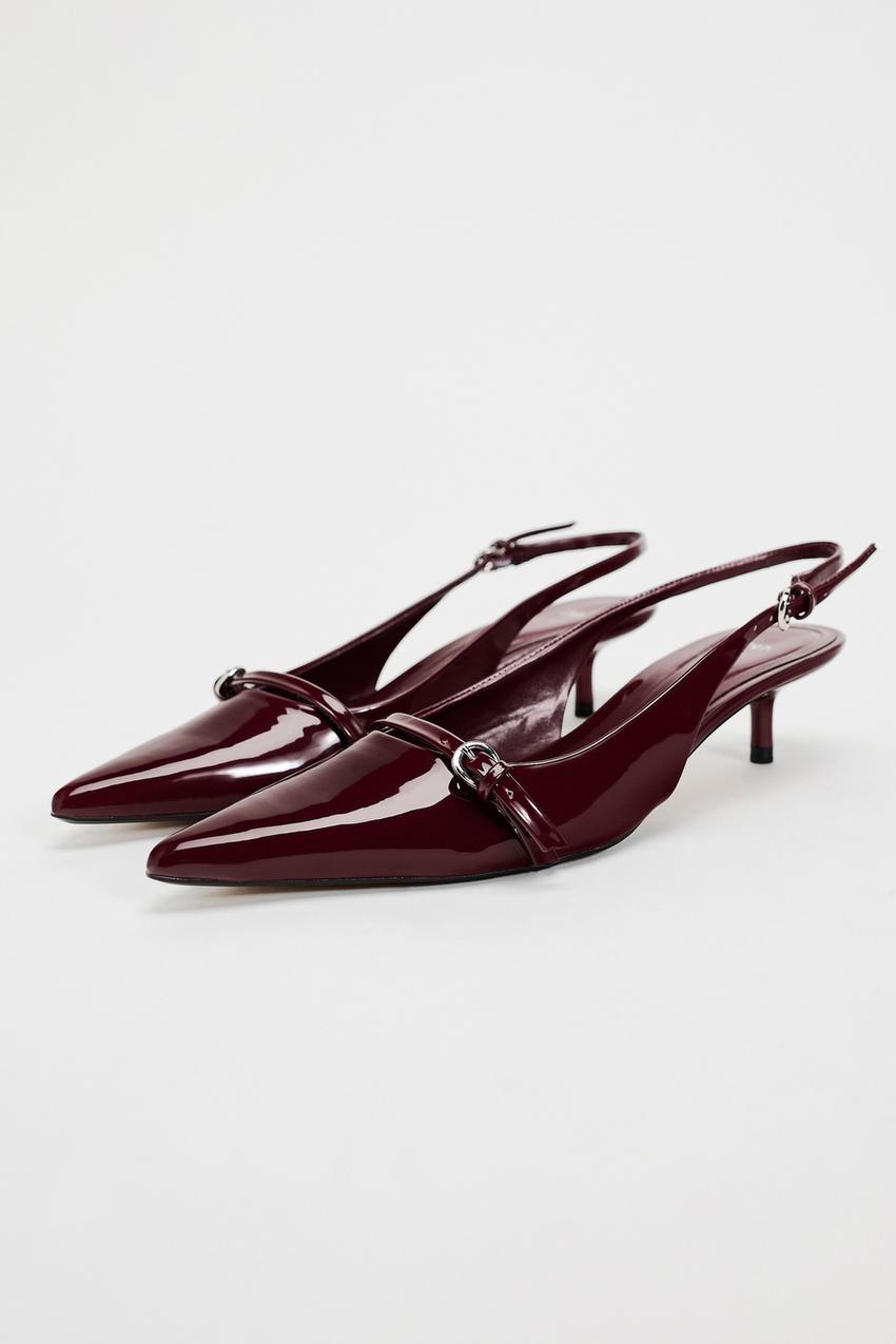 Buckle Slingback Shoes