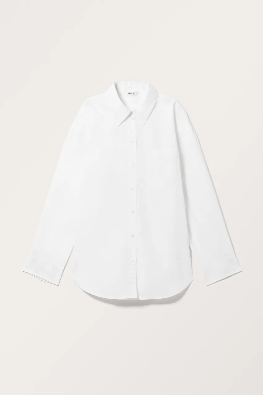 Oversized Long Sleeve Poplin Shirt