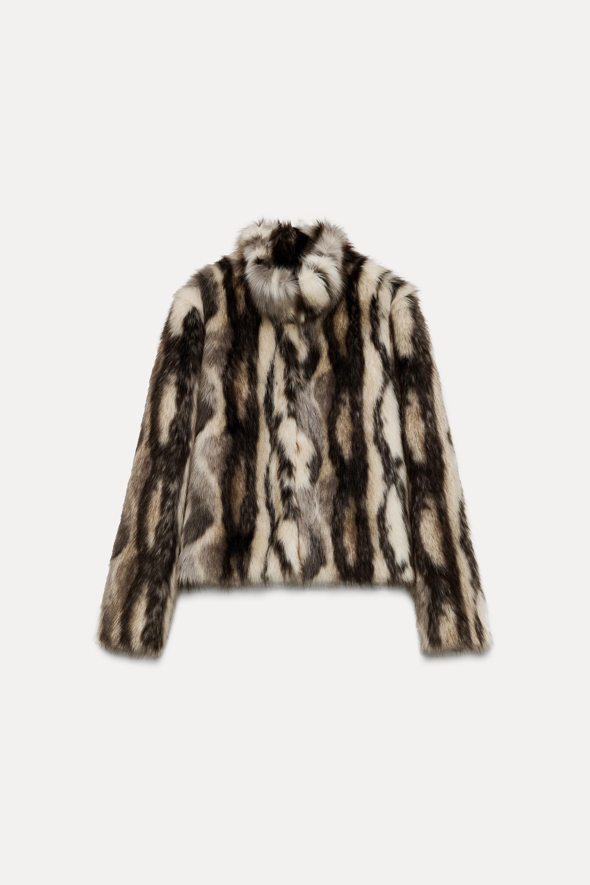 Zara — Faux Fur Coat