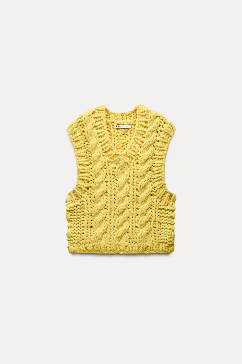 Zara — Thick Knit Waistcoat