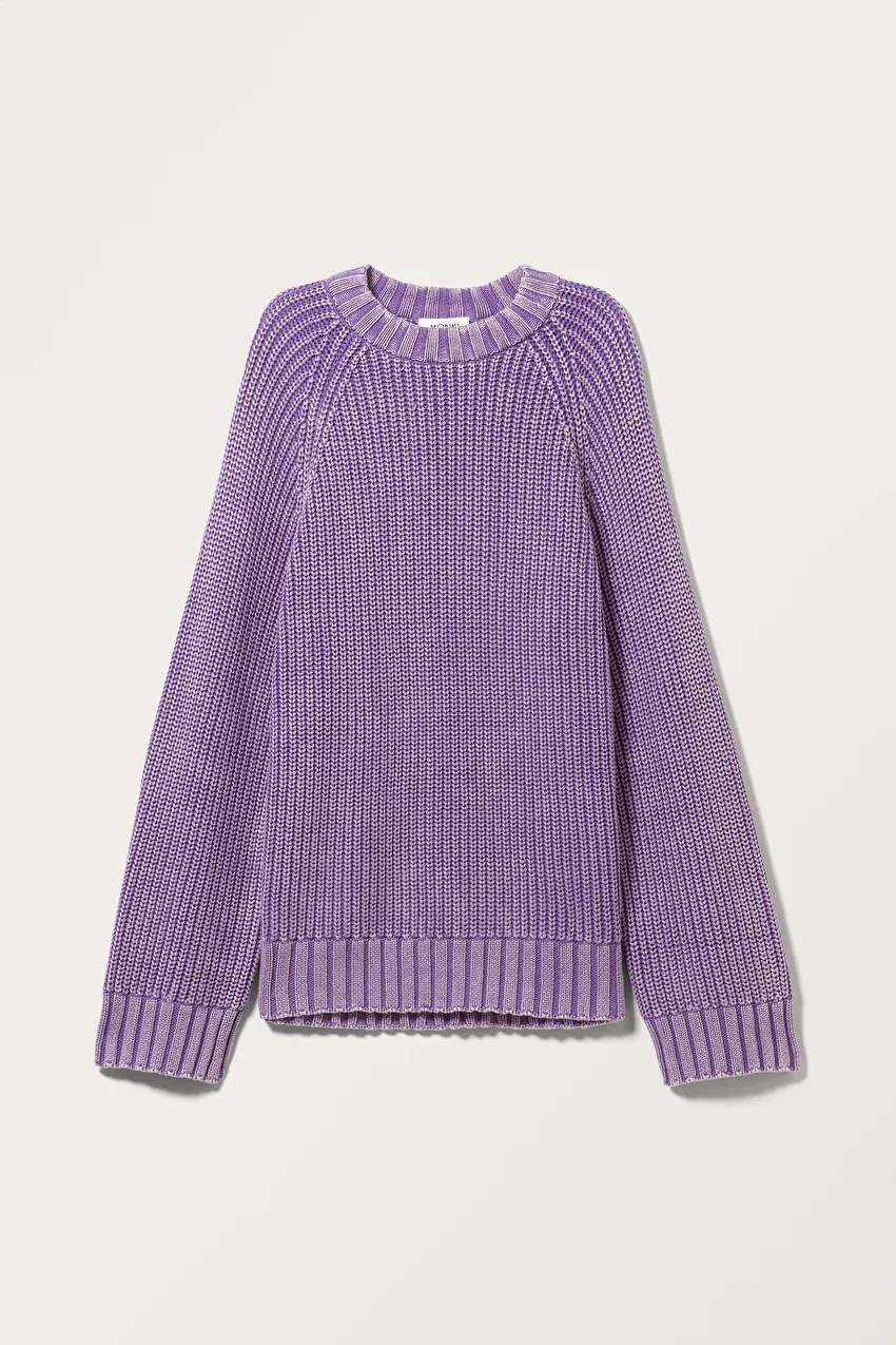 Monki —  Loose Jacquard Knitted Sweater