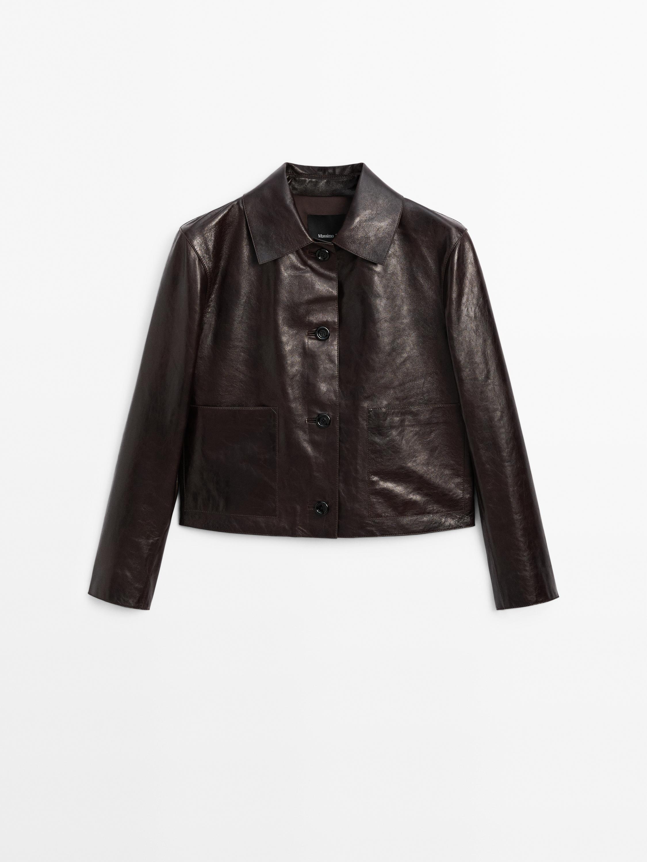 Nappa Leather Crunch Jacket 
