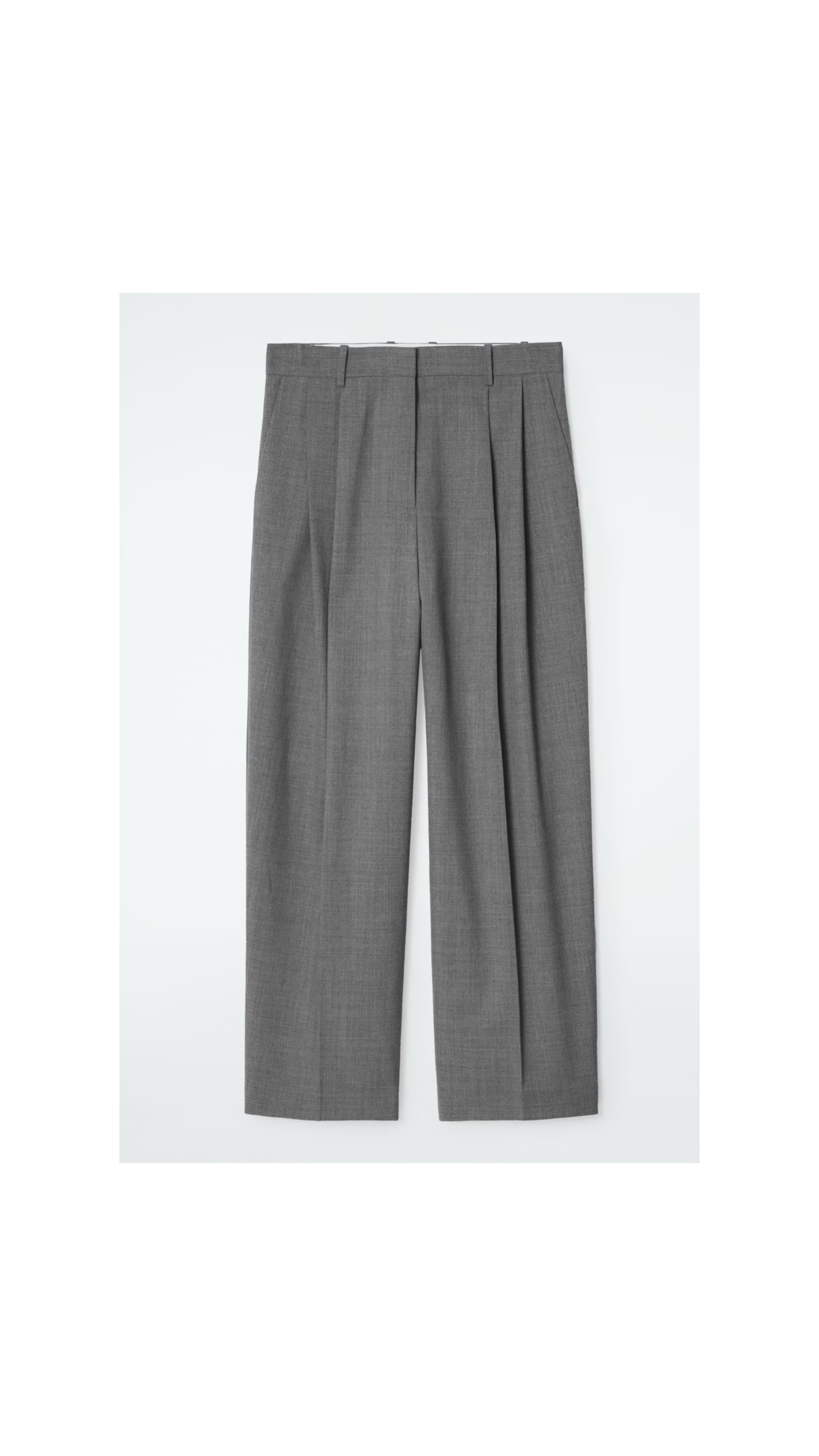 COS — Relaxed Twill Wide Leg Trousers 