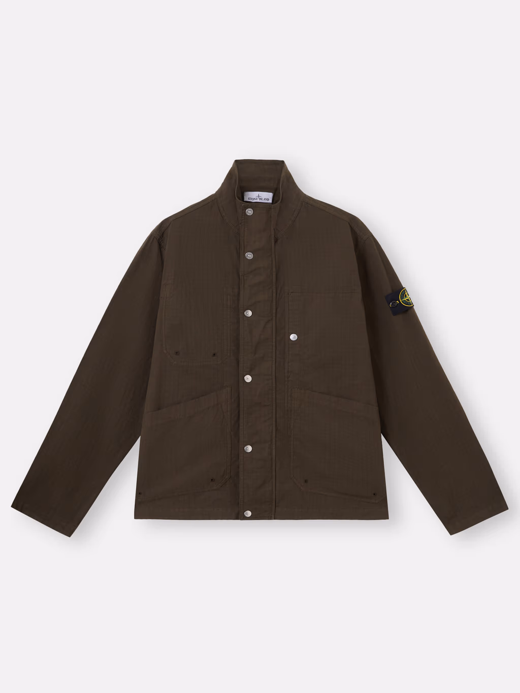 Stone Island — Jacket With Hidden Two Way Zip