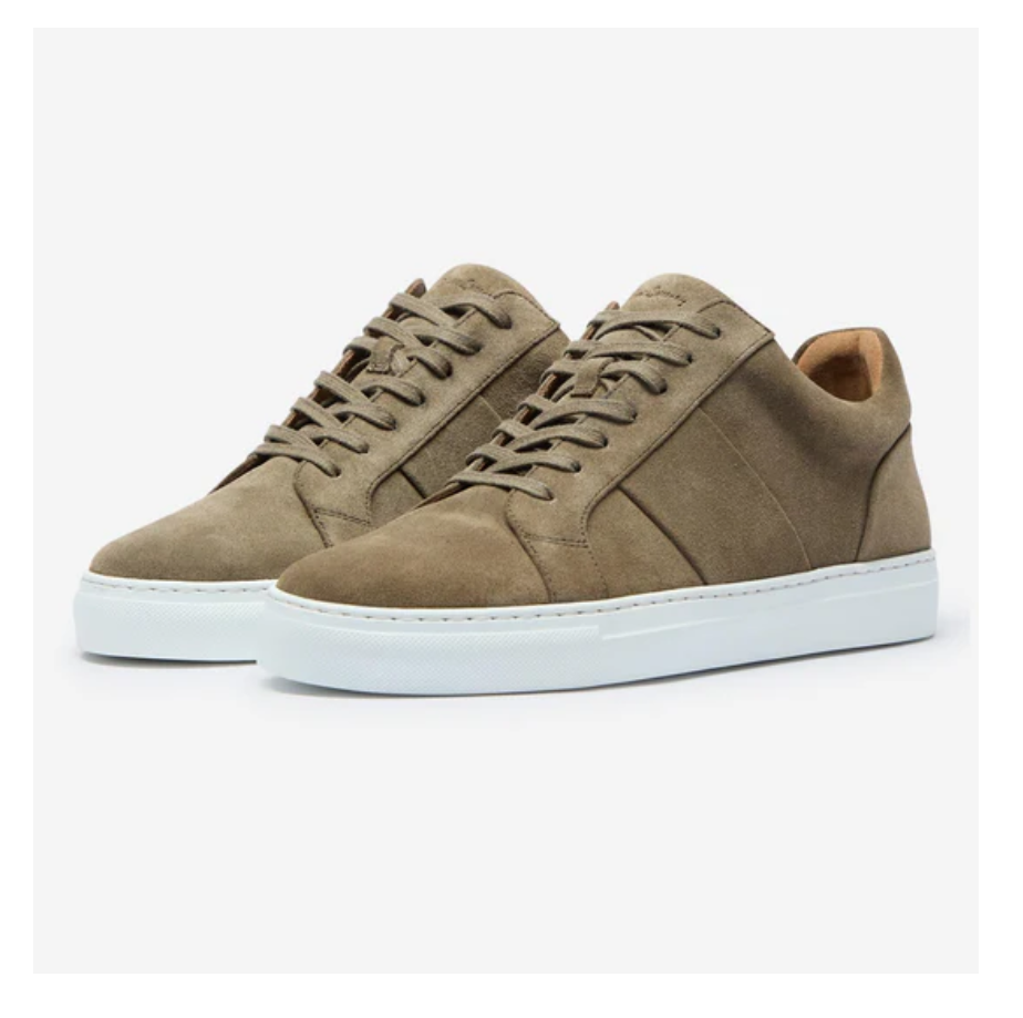 Kendal Khaki Suede Mens Trainers